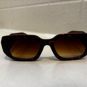 Prada Tortoiseshell Sunglasses with Brown Gradient Lenses